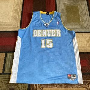 Vintage Nike Team Carmelo Anthony #15 Denver Nuggets Men's XL +2 NBA Jersey